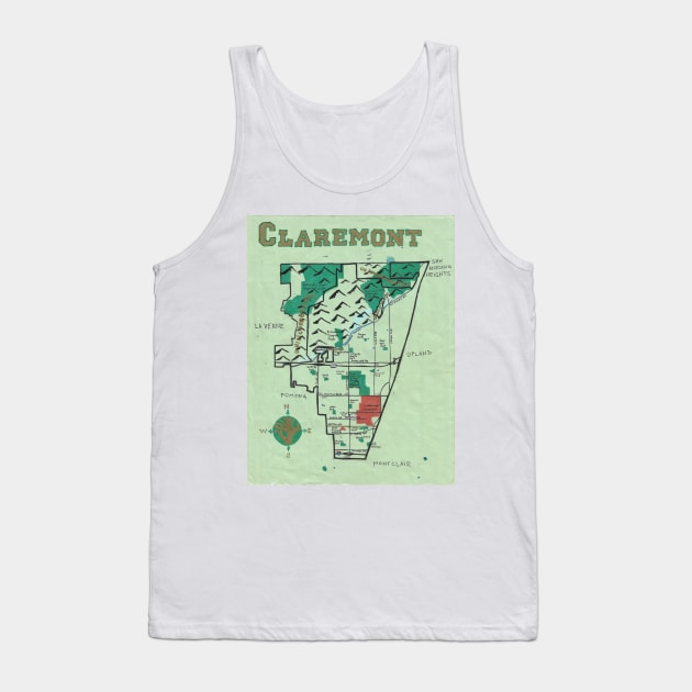 Claremont Tank Top by PendersleighAndSonsCartography